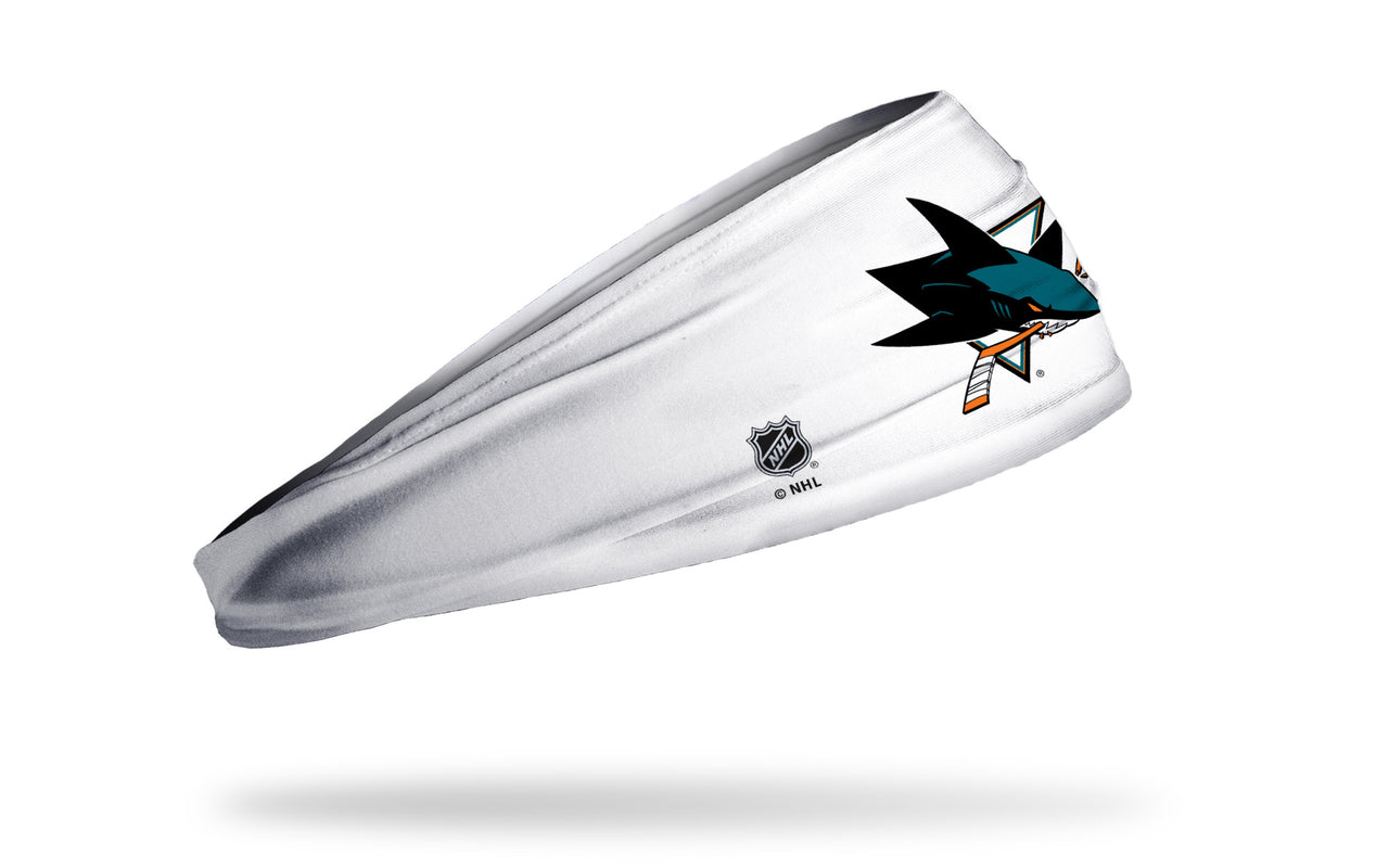 San Jose Sharks: Logo White Headband - View 2