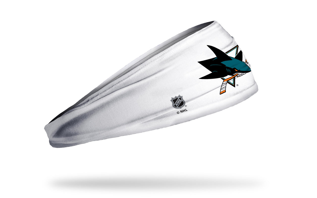 San Jose Sharks: Logo White Big Bang Lite Headband - View 2