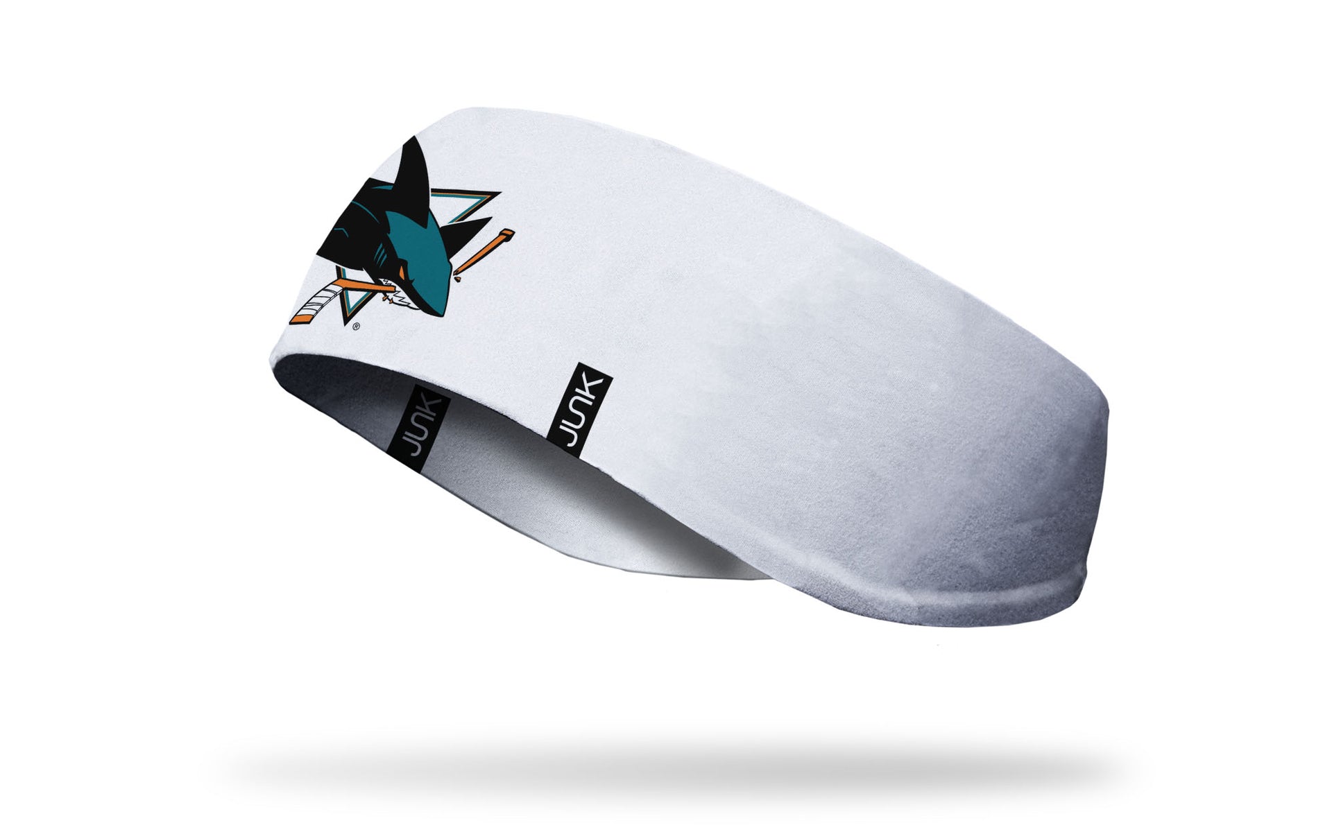 San Jose Sharks: Logo White Ear Warmer - View 1