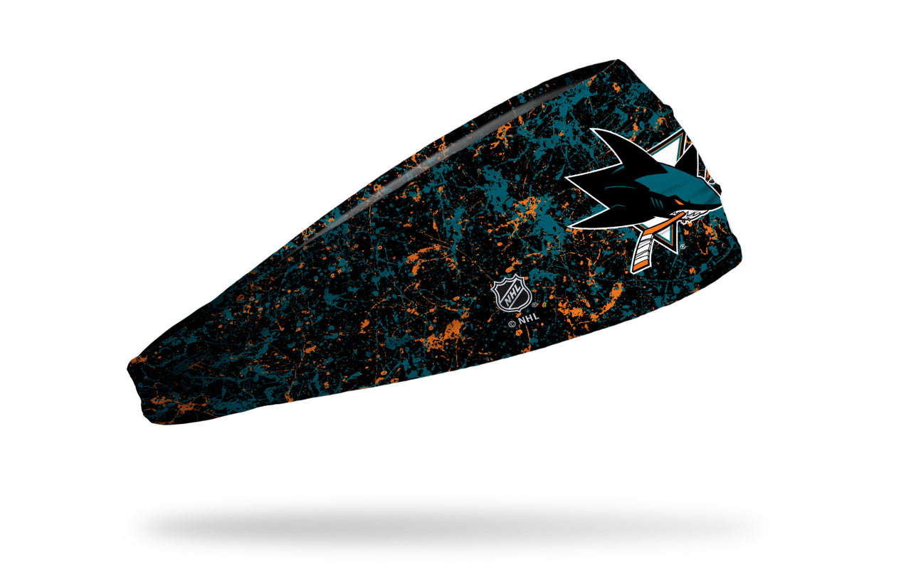 San Jose Sharks: Splatter Headband