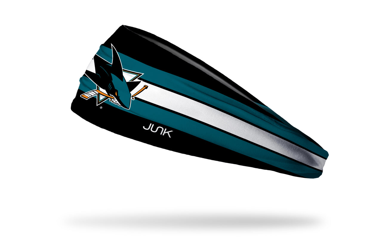 San Jose Sharks: Stripe Big Bang Lite Headband - View 1