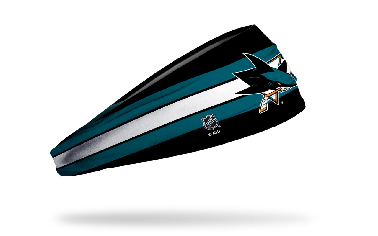 San Jose Sharks: Stripe Big Bang Lite Headband - View 2