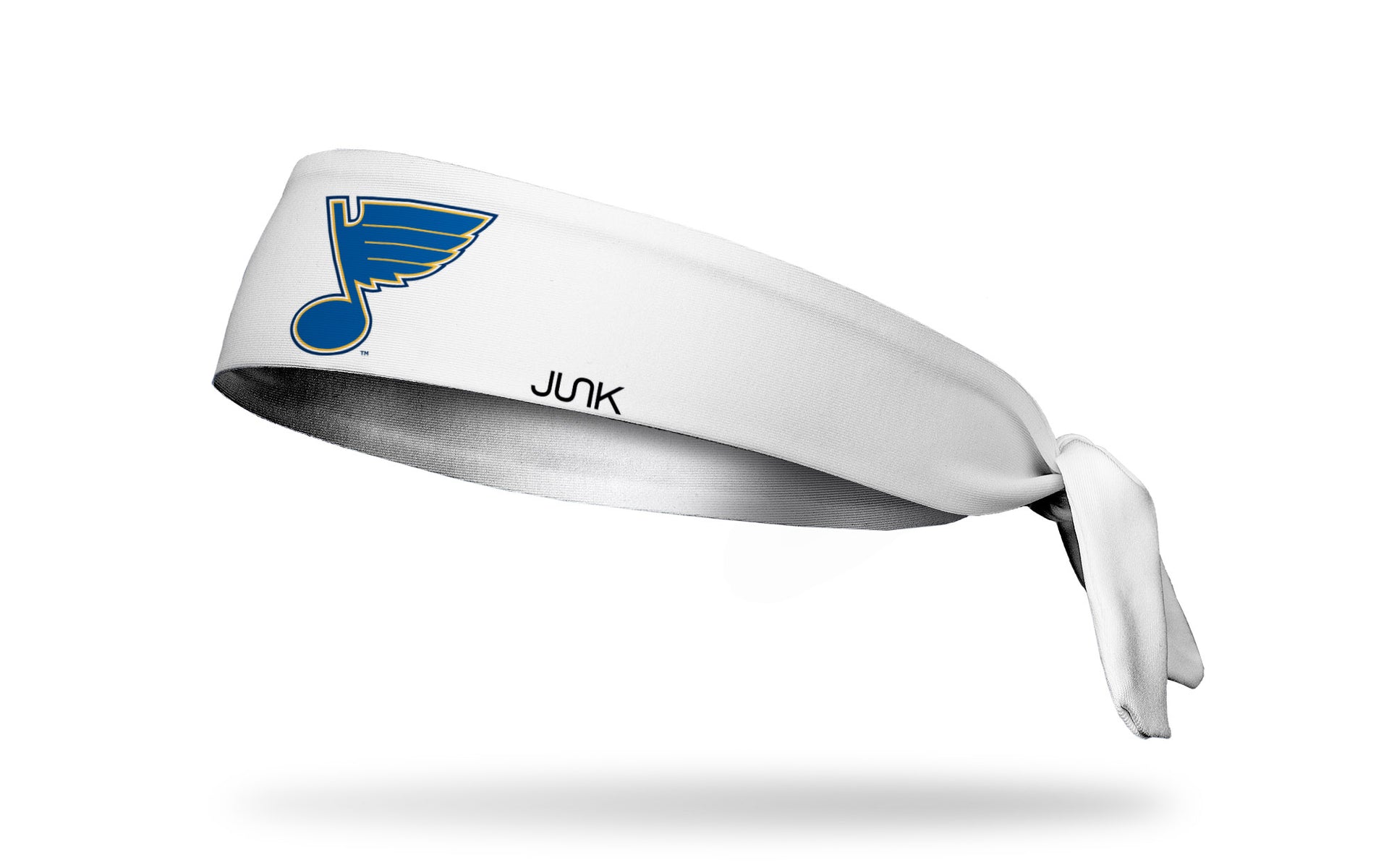 St. Louis Blues: Logo White Tie Headband - View 1