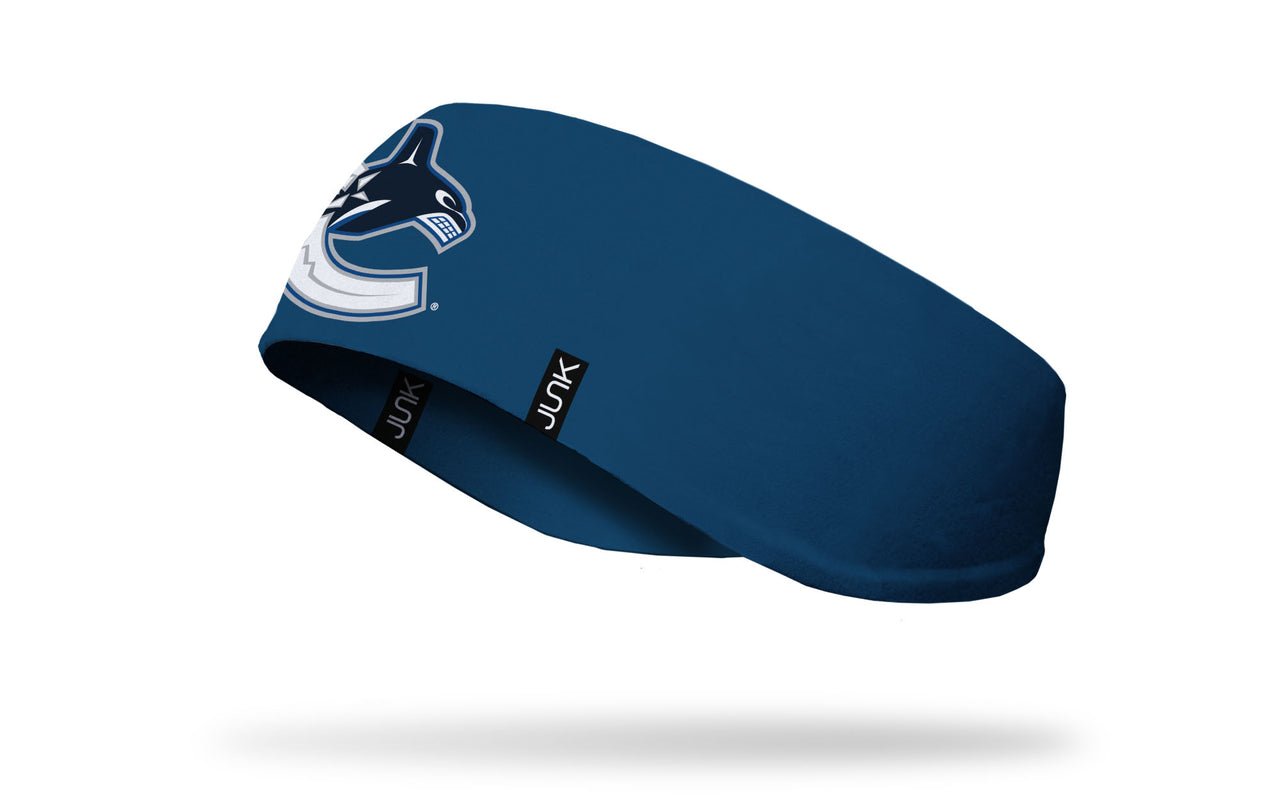 Vancouver Canucks: Logo Blue Ear Warmer - View 1