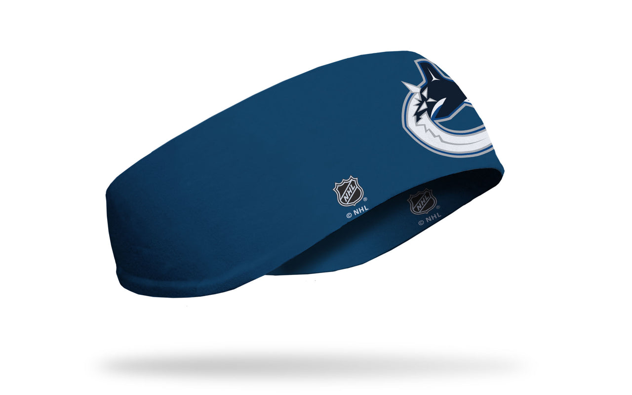 Vancouver Canucks: Logo Blue Ear Warmer - View 2