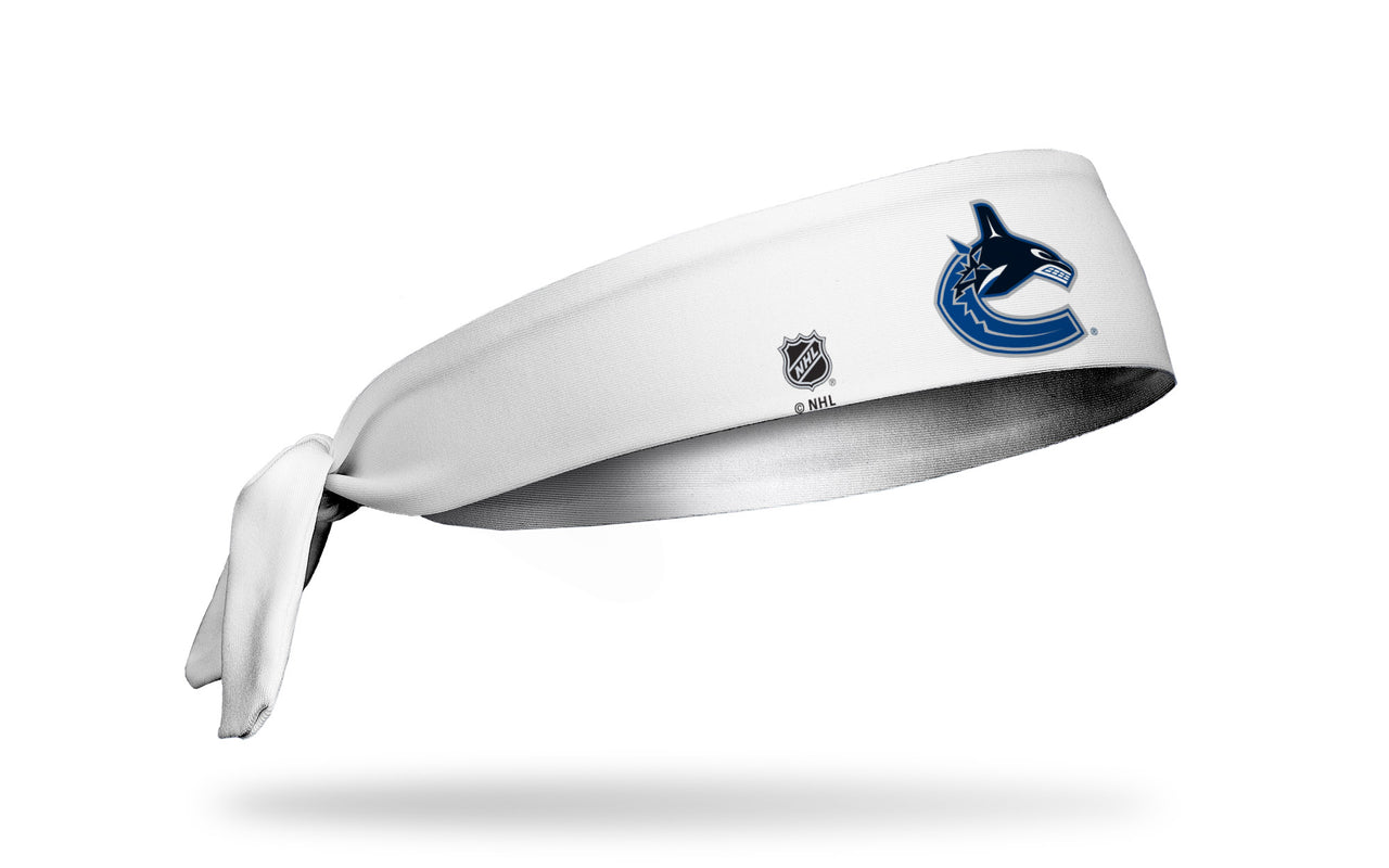 Vancouver Canucks: Logo White Tie Headband