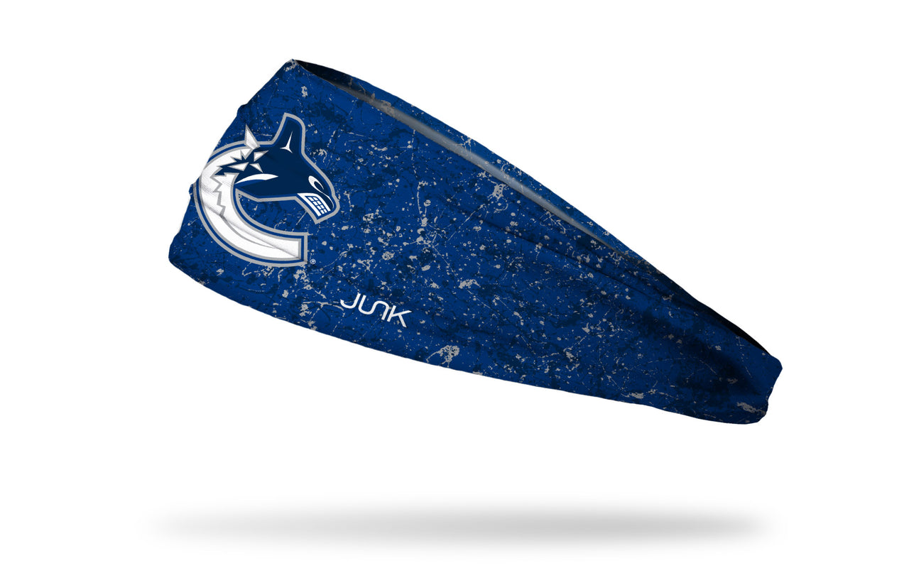 Vancouver Canucks: Splatter Big Bang Lite Headband - View 1