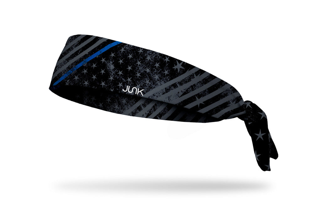 Night Watch - Thin Blue Line Tie Headband - View 1