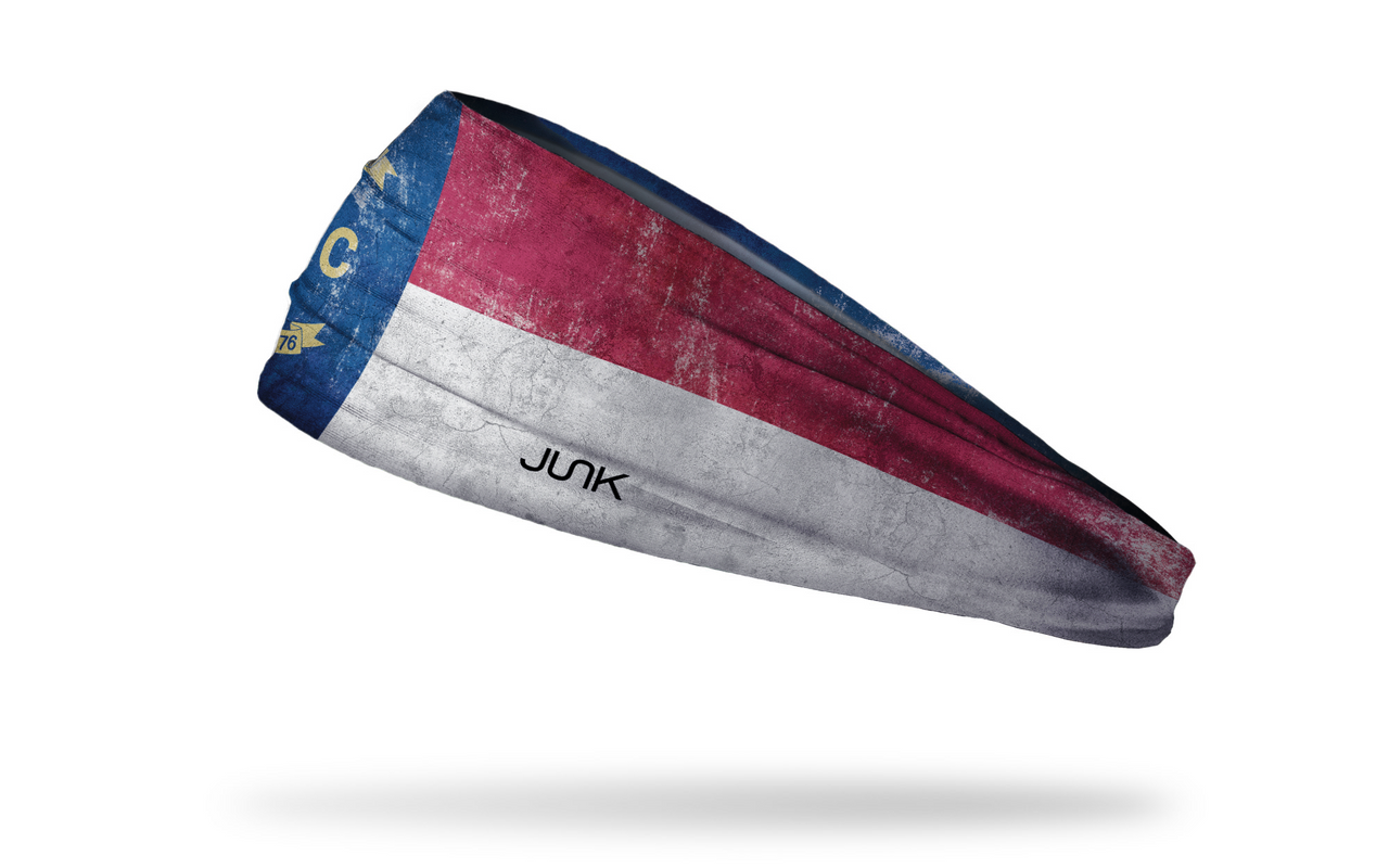 North Carolina Flag - Grunge Headband