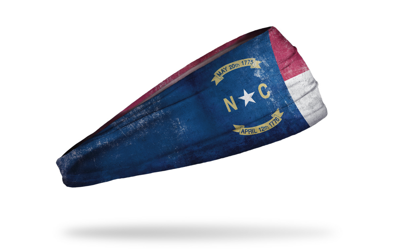 North Carolina Flag - Grunge Headband