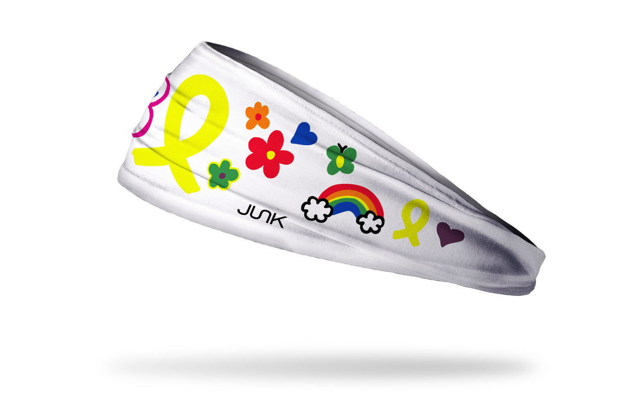 Nyla's Gold Ribbon Big Bang Lite Headband - View 1