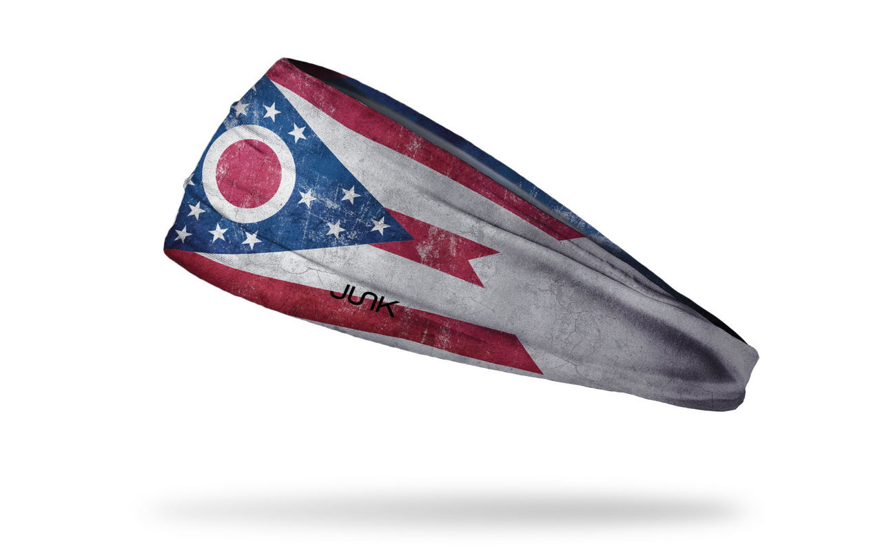 Ohio Flag - Grunge Headband - View 1