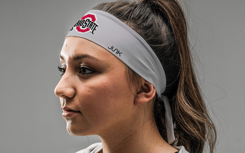 Ohio State: Logo Gray Tie Headband - View 3