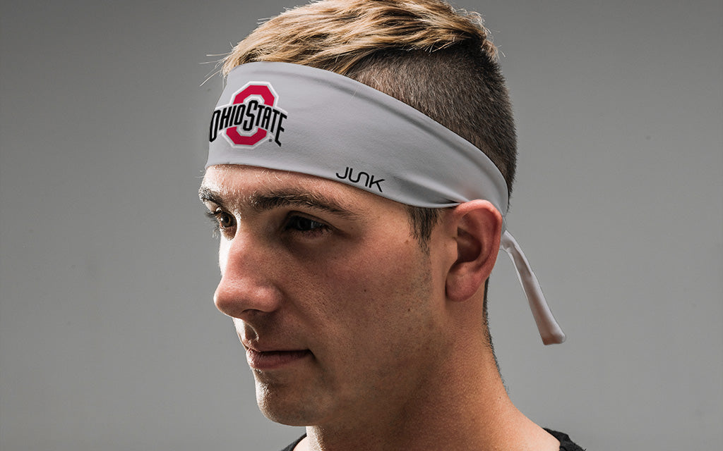 Ohio State: Logo Gray Tie Headband - View 4