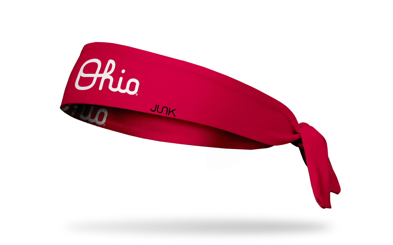 Ohio State: Script Ohio Scarlet Flex Tie Headband - View 1