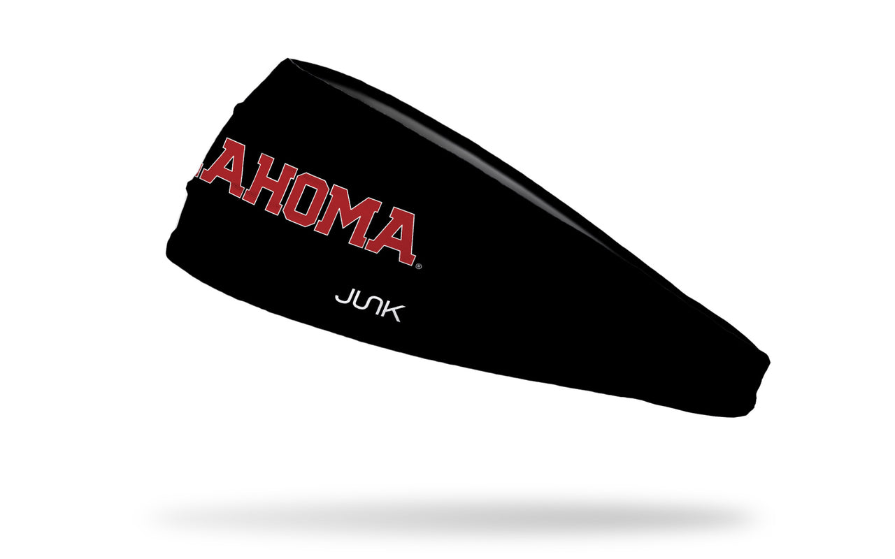 University of Oklahoma: Oklahoma Black Big Bang Lite Headband - View 1