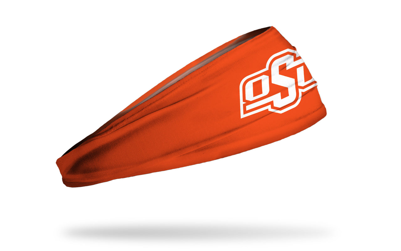 orange headband with Oklahoma State University O S U logo in white