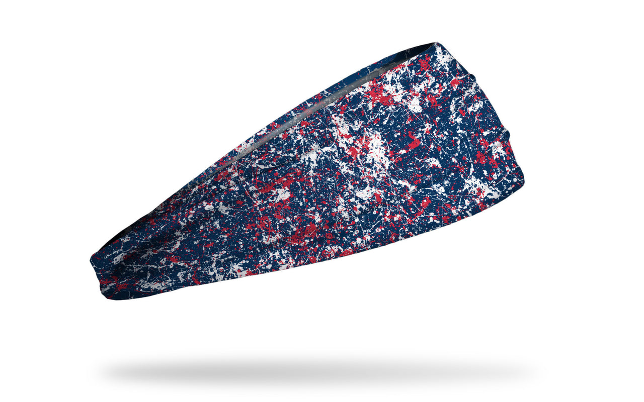 Patriotic Paint Splatter Headband - View 2