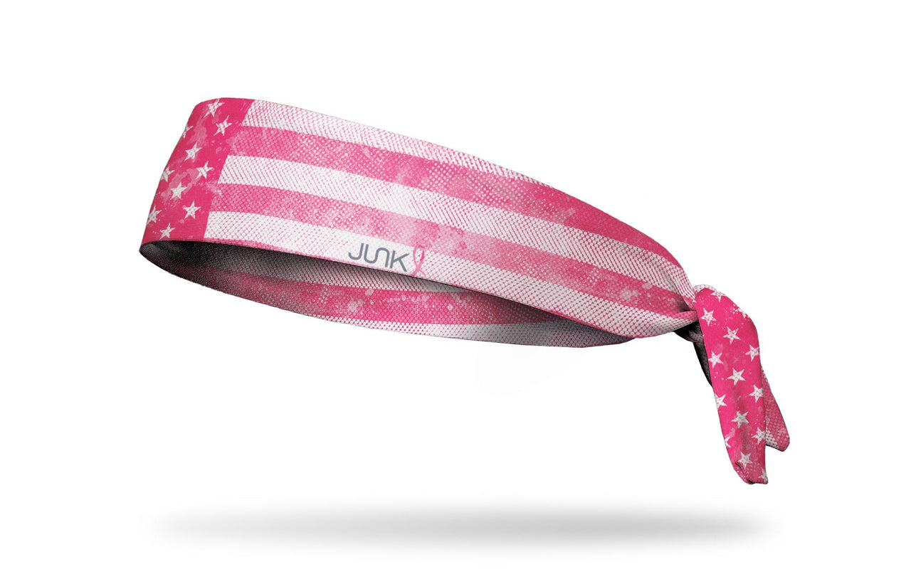 Pink Strong Tie Headband