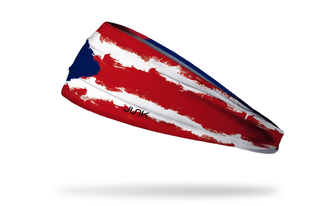 Puerto Rico Painted Flag Headband - View 2
