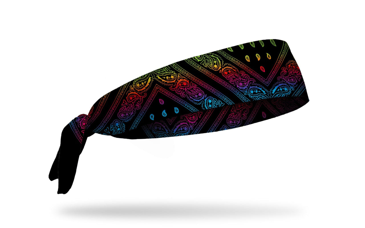 Rainbow Bandit Tie Headband - View 2