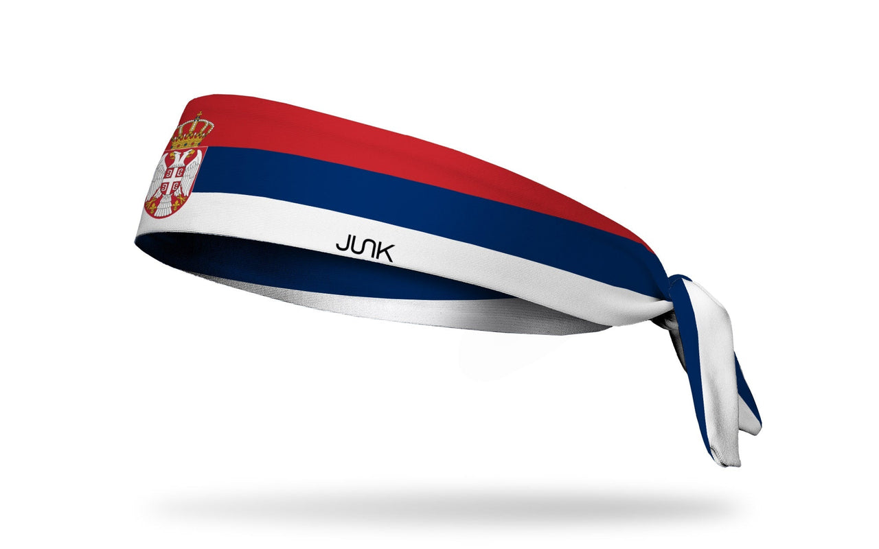 Serbia Flag Tie Headband