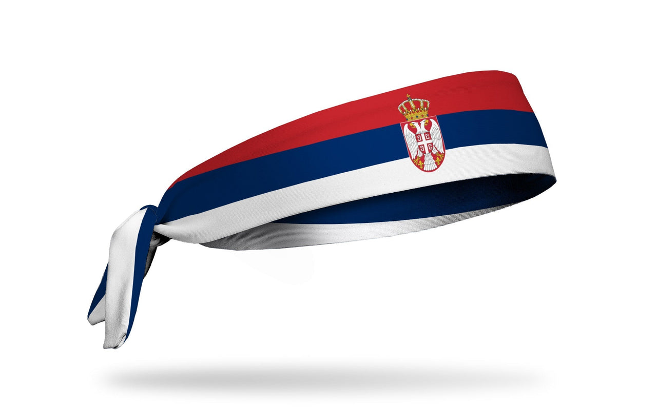 Serbia Flag Tie Headband