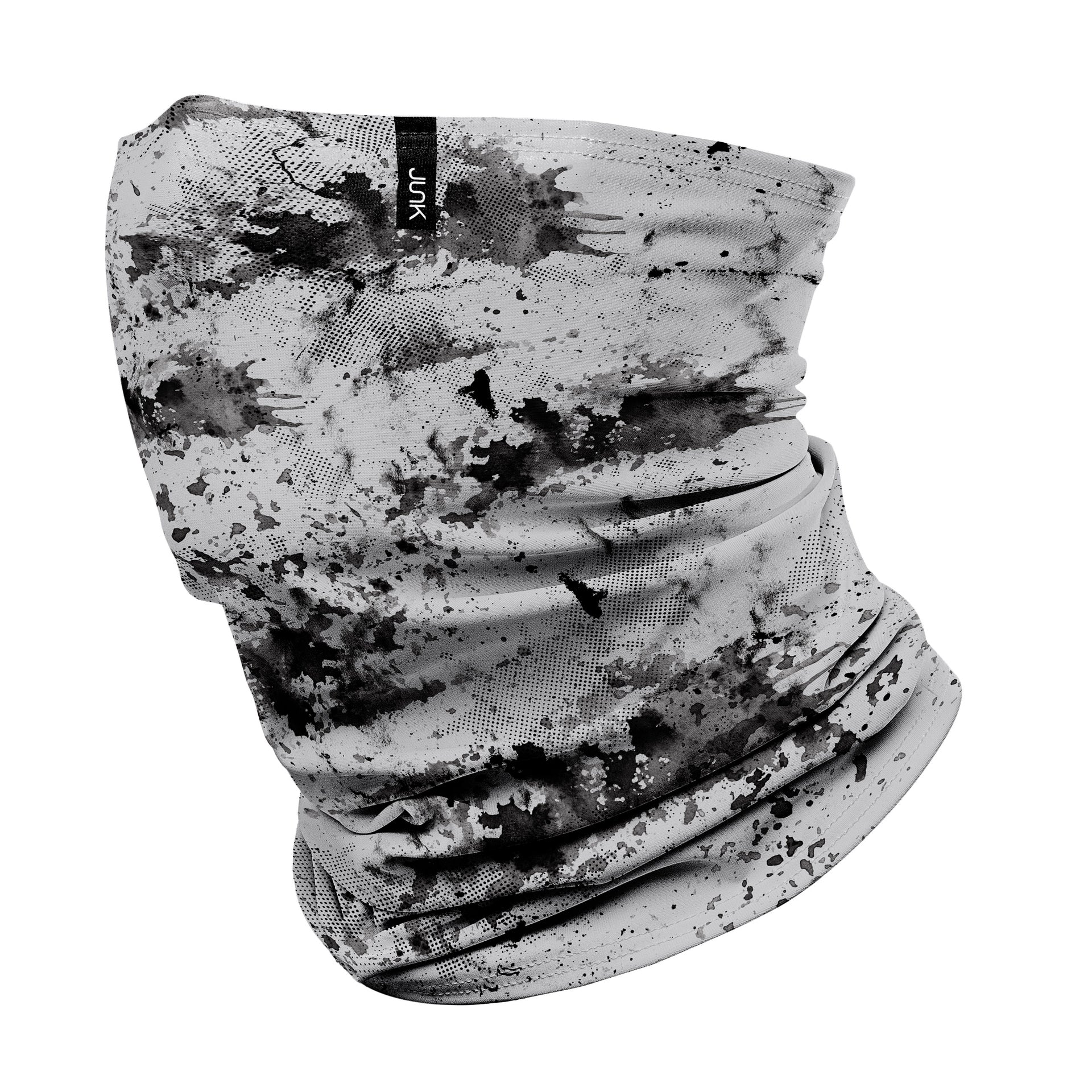 Soft Gray Grunge Winter Gaiter - View 1