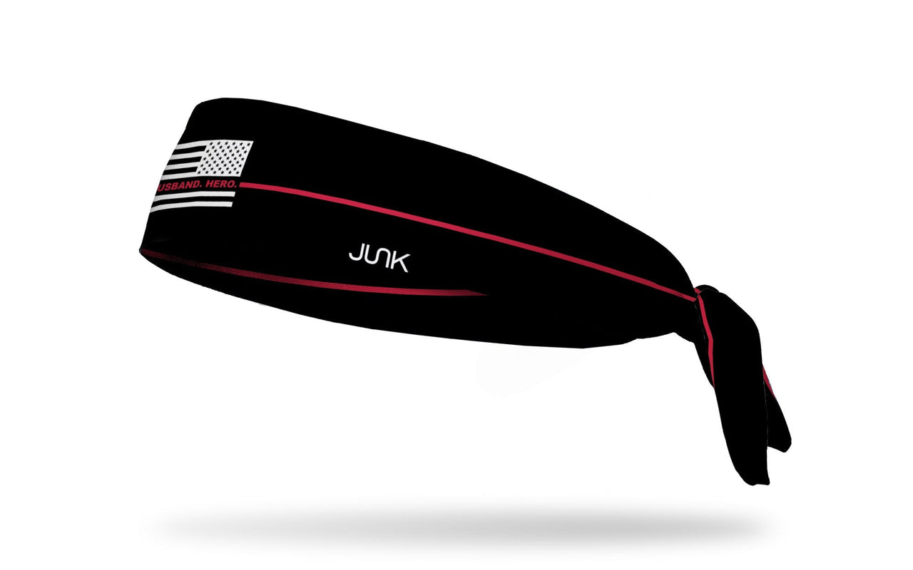 Thin Red Line: Dad Hero Flex Tie Headband - View 2