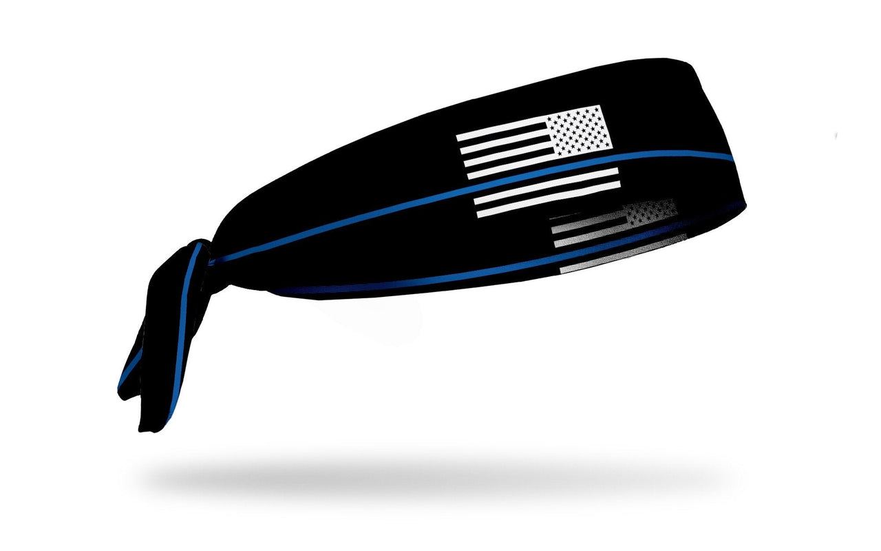 Thin Blue Line Tie Headband - View 1