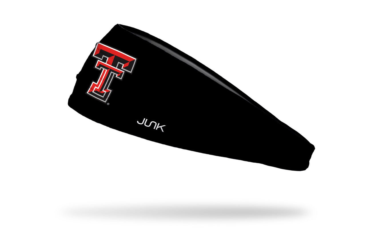 black headband with Texas Tech University T T logo in red