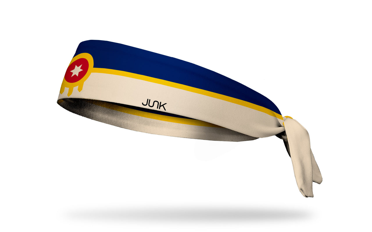 Tulsa Flag Tie Headband - View 2