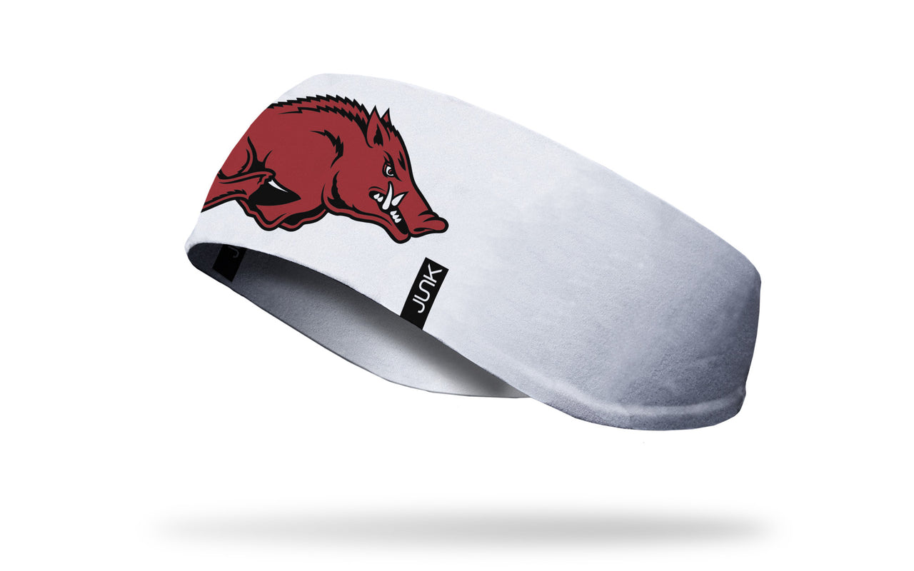 University of Arkansas: Razorback White Ear Warmer - View 1