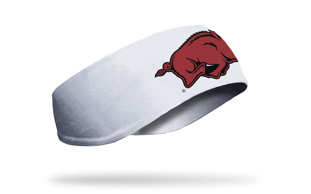 University of Arkansas: Razorback White Ear Warmer - View 2