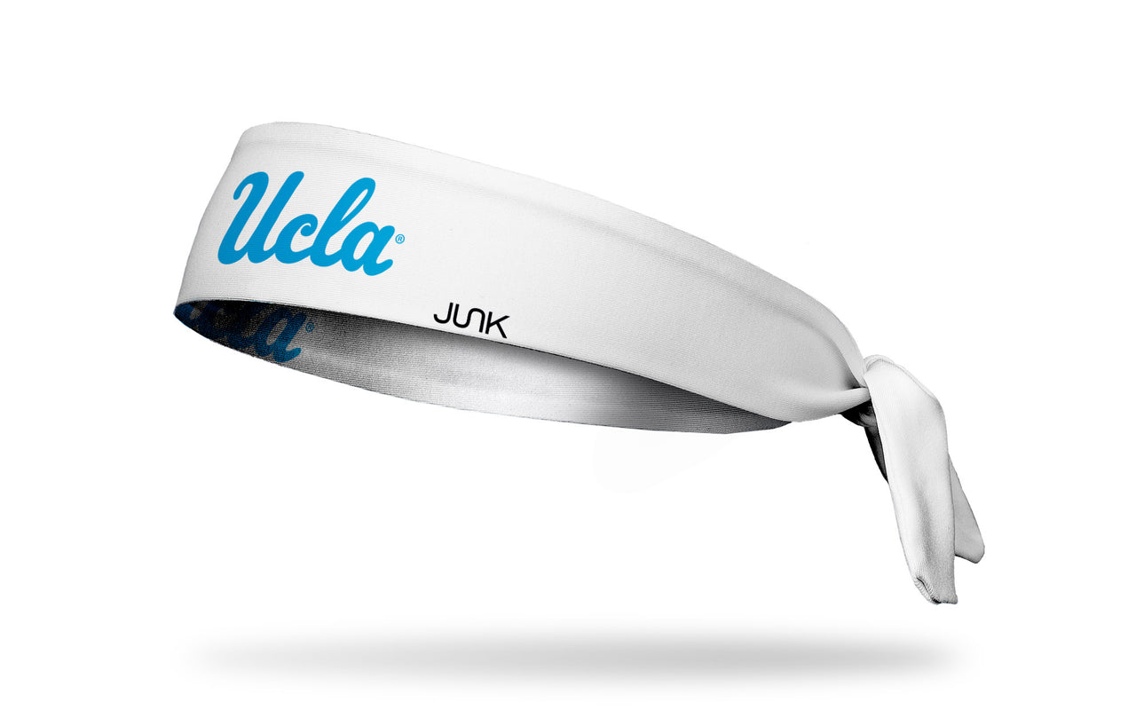 UCLA: Wordmark White Flex Tie Headband - View 1