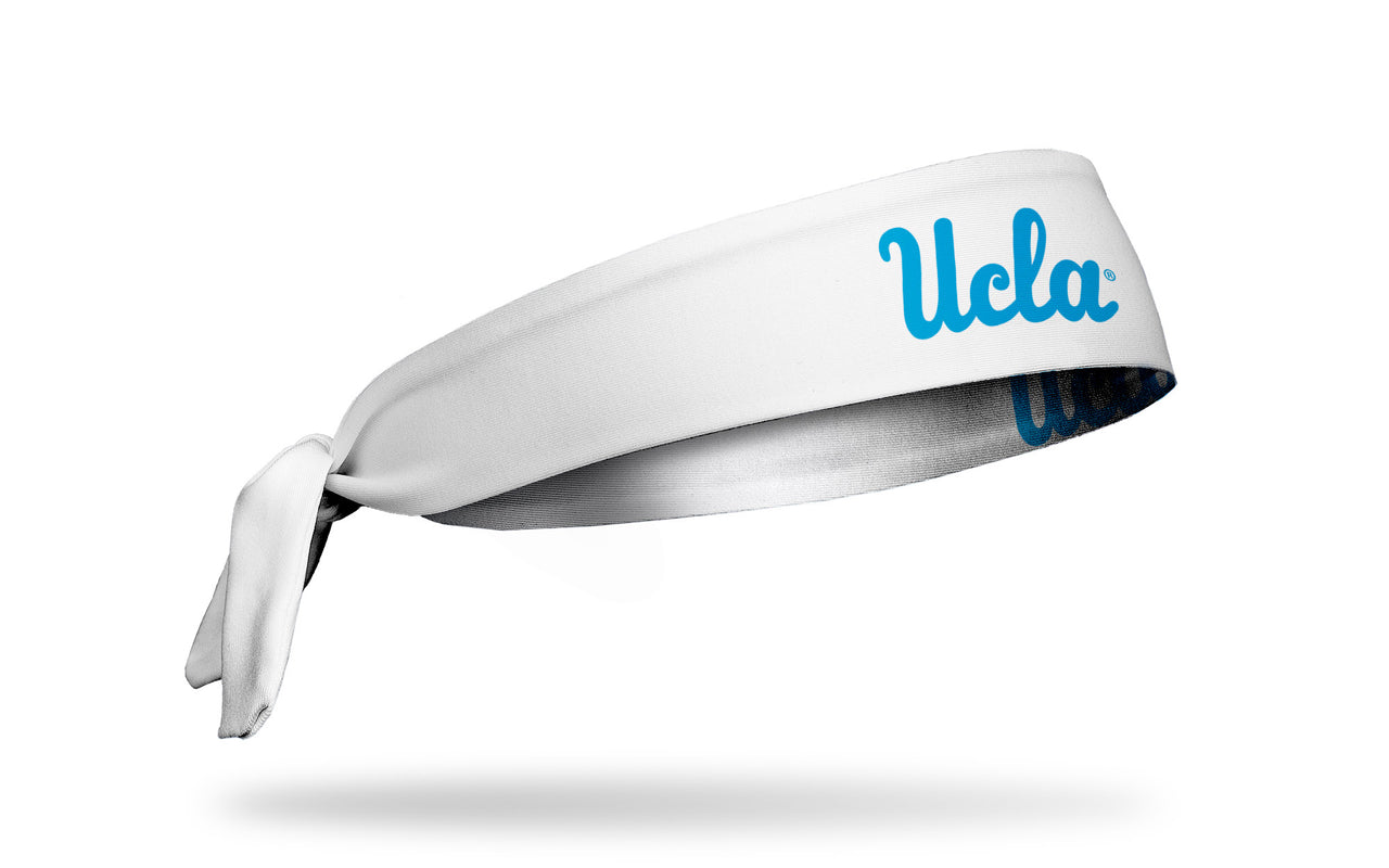 UCLA: Wordmark White Flex Tie Headband - View 2