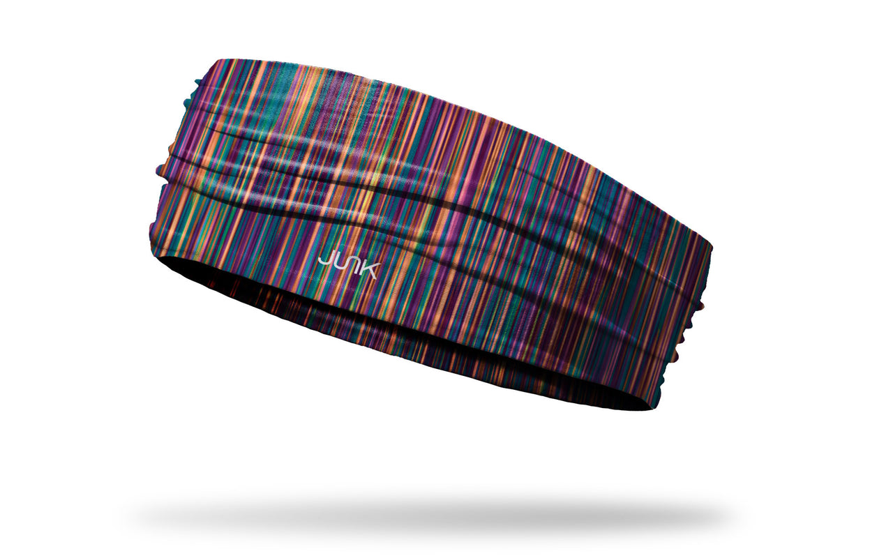 brightly colored stripes headband