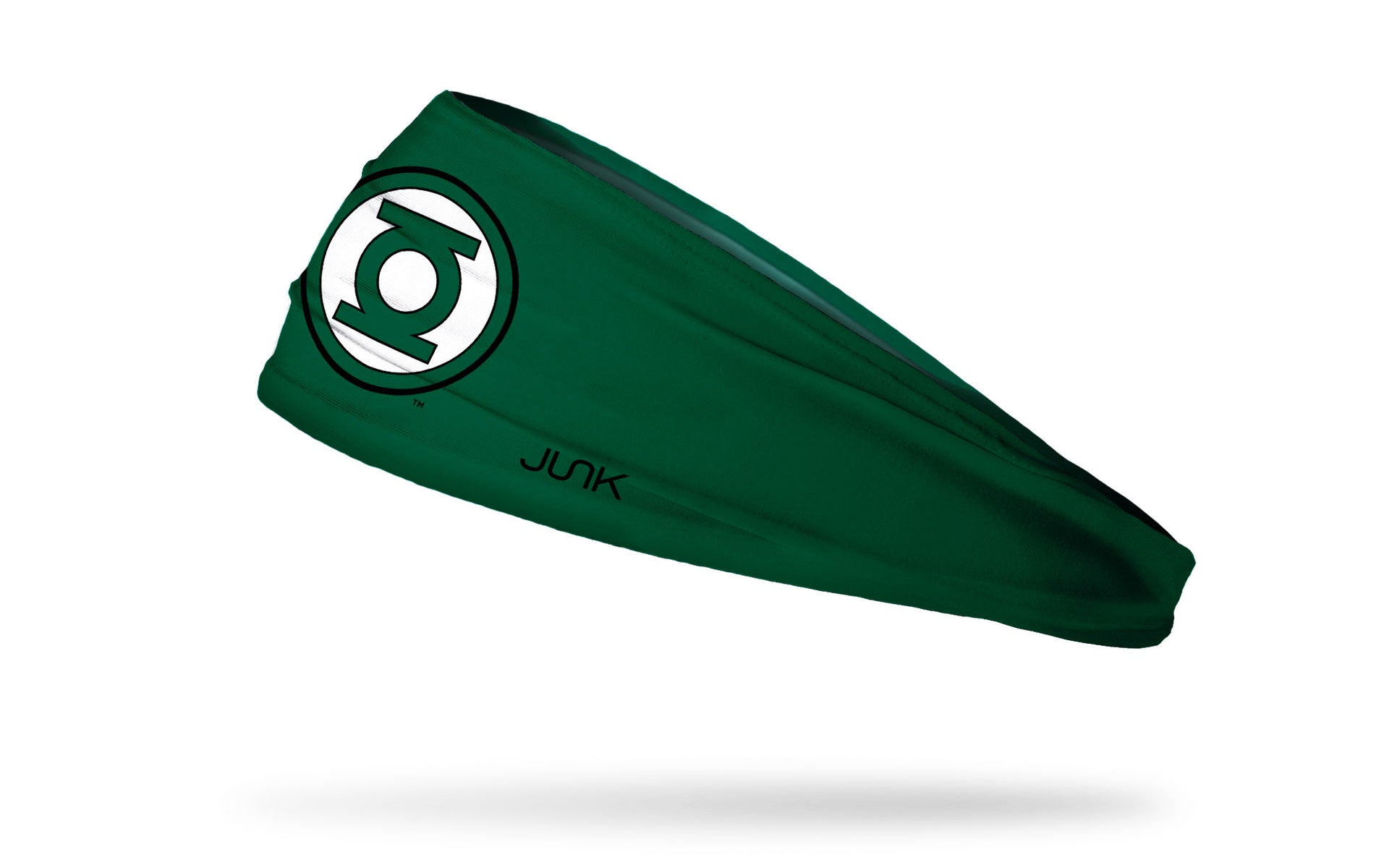green headband with DC Green Lantern classic logo front center in black and white