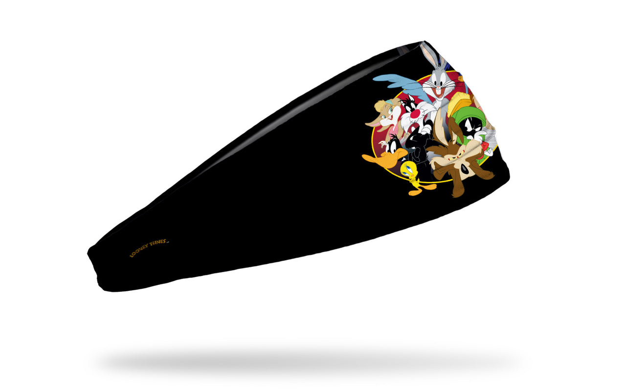 black headband with main characters of Looney Tunes cartoons in full color