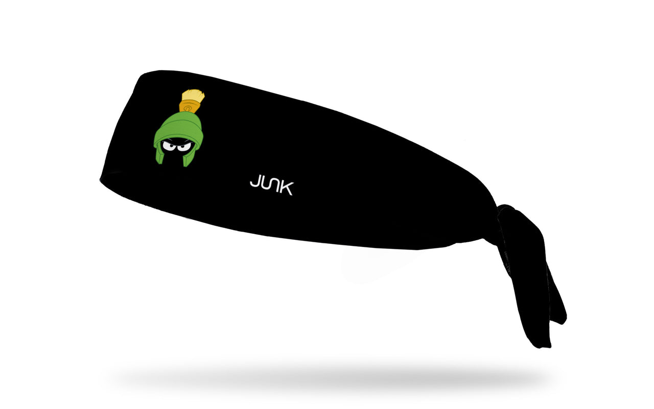 black headband with Looney Tunes Marvin the Martian oversized face view design