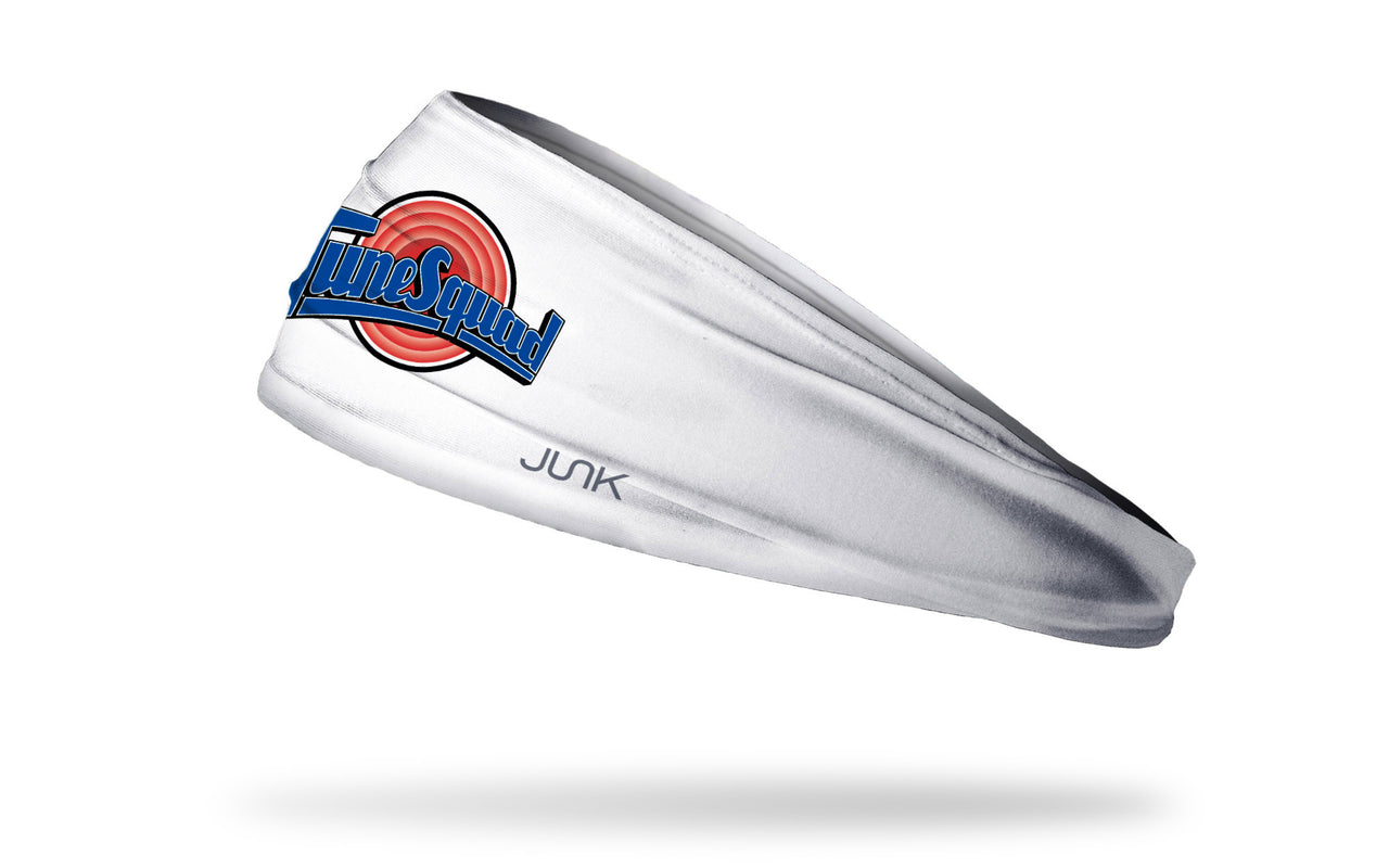 white headband with Space Jam Tune Squad logo in full color