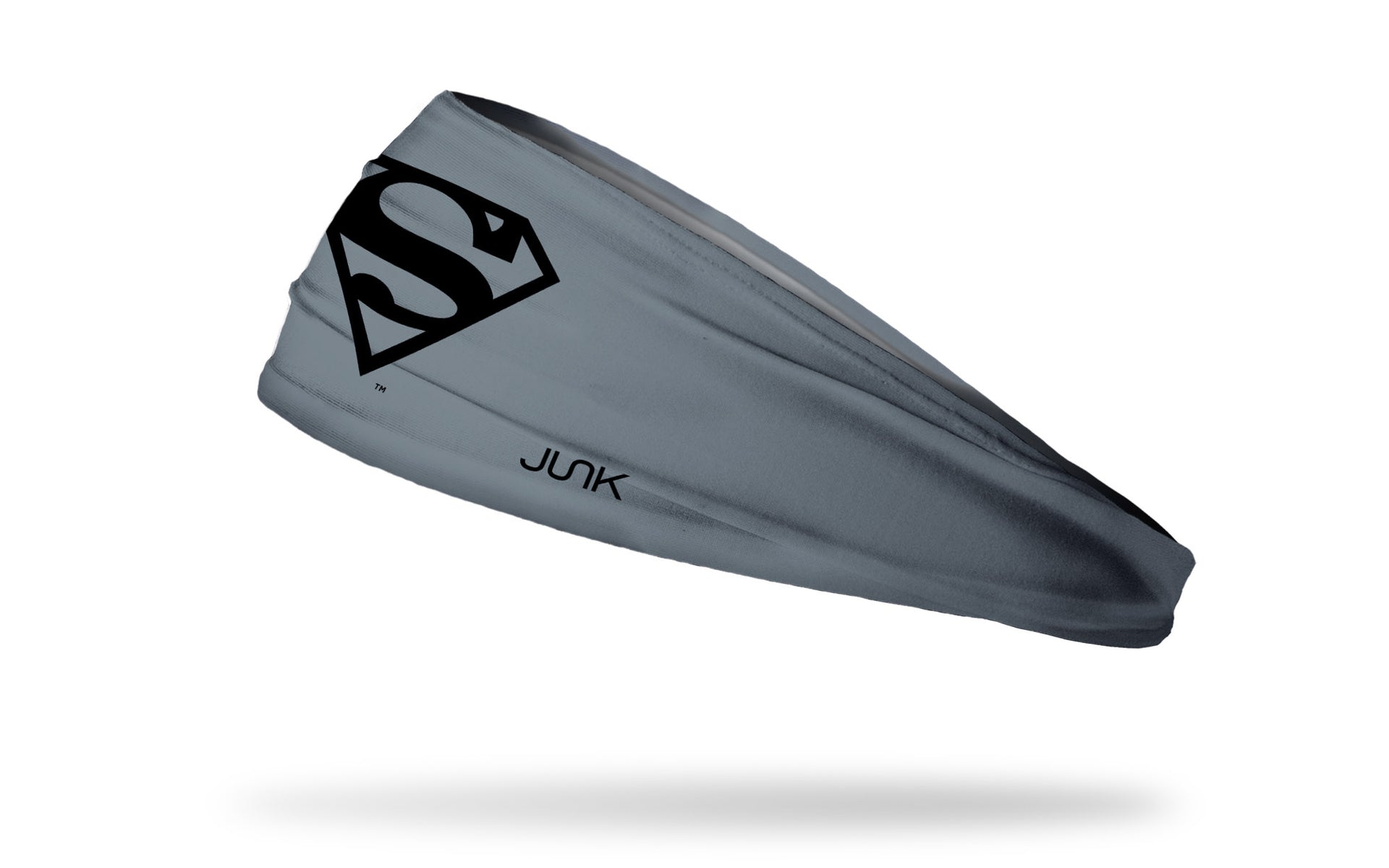 gray headband with DC Superman logo in black