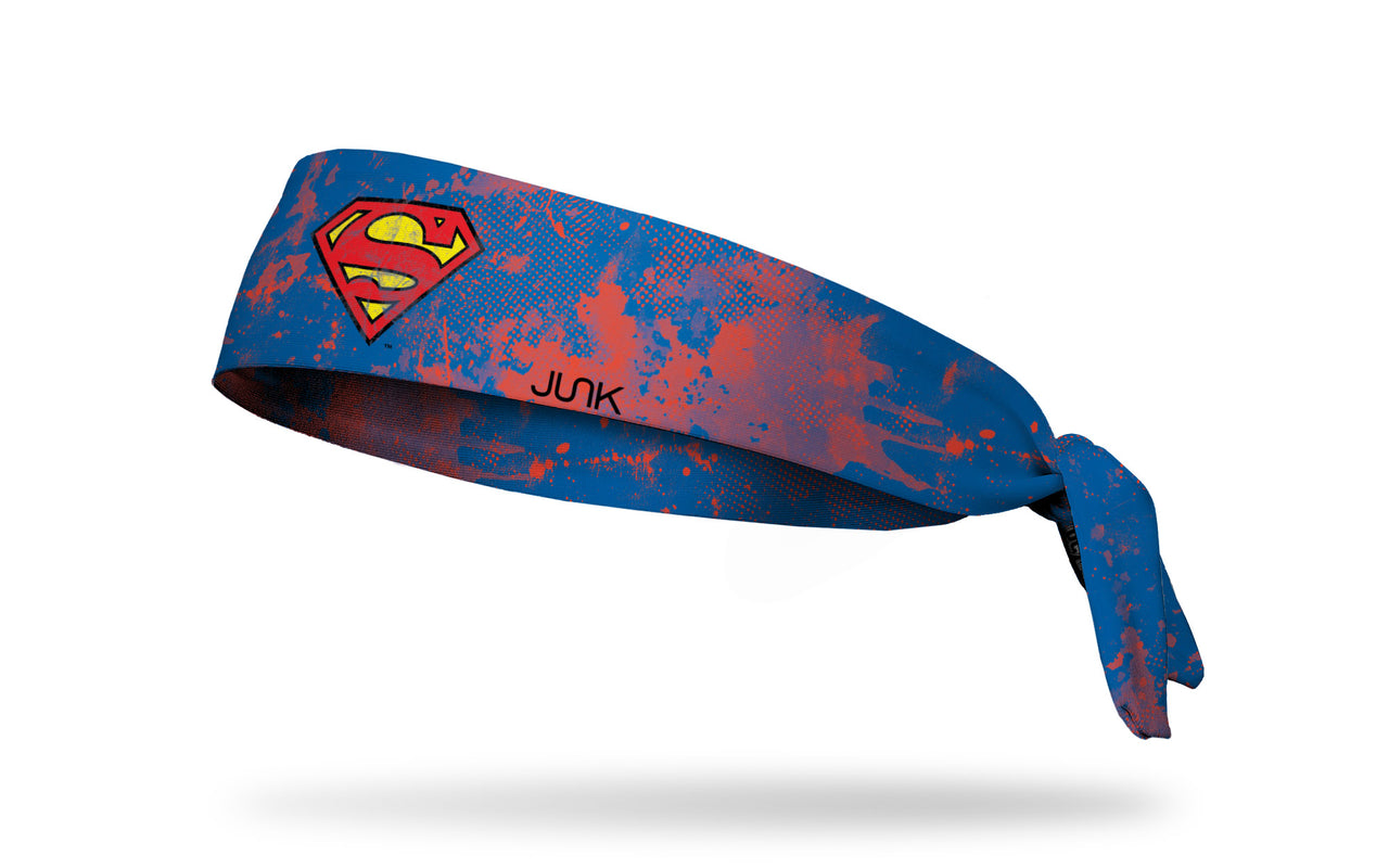 Superman: Grunge Blue Tie Headband - View 1