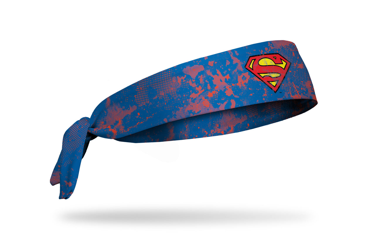 Superman: Grunge Blue Tie Headband - View 2