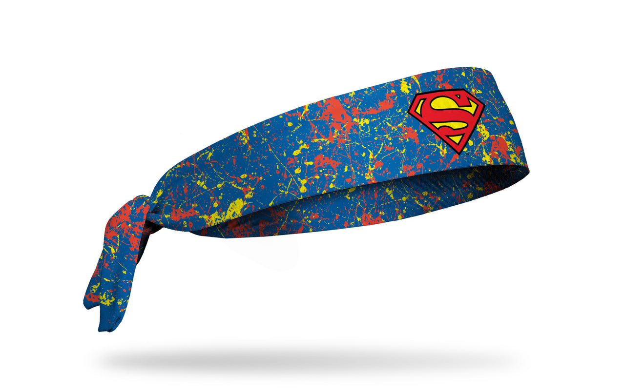 Superman: Splatter Blue Tie Headband - View 2
