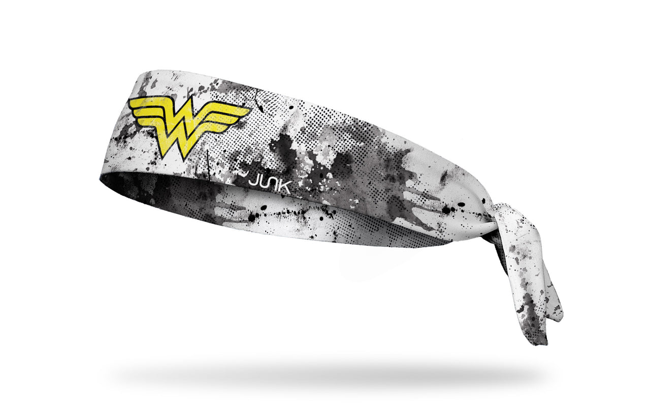 Wonder Woman: Yellow Logo Grunge Tie Headband - View 1