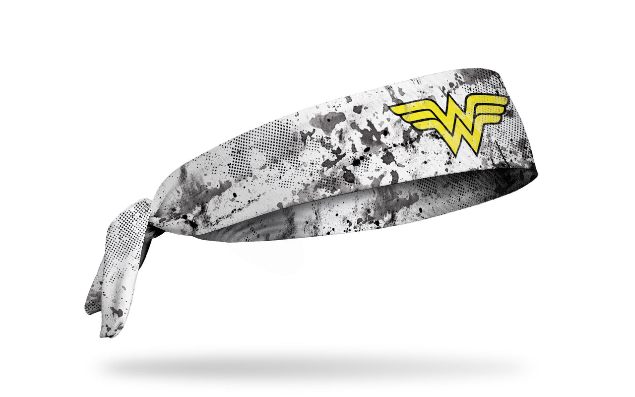 Wonder Woman: Yellow Logo Grunge Tie Headband - View 2