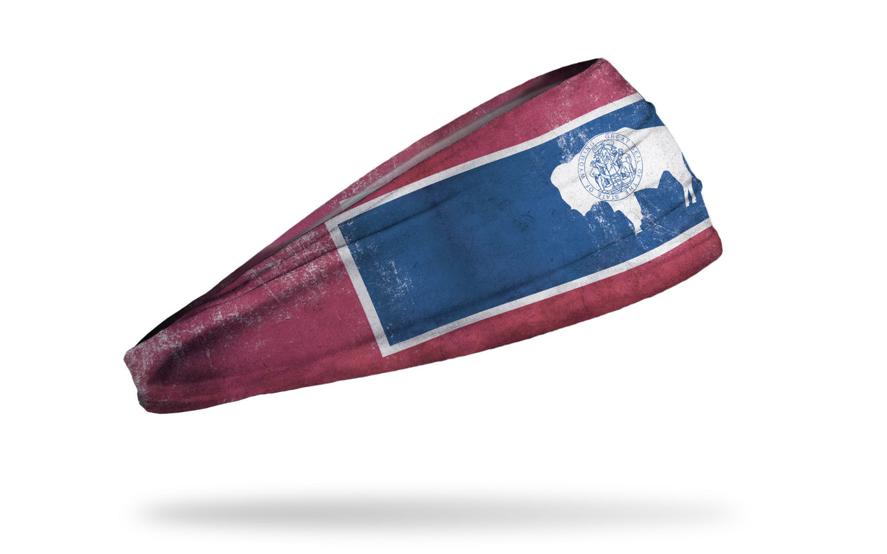 Wyoming Flag - Grunge Big Bang Lite Headband - View 1